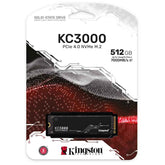 Kingston Kc3000 500gb Pcie 4.0 Nvme M.2 Ssd Up To 7,000mb/s